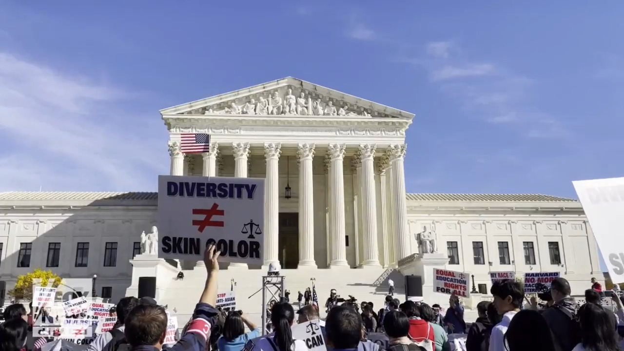 Asian American Groups Rally Before The Supreme Court To Protest
