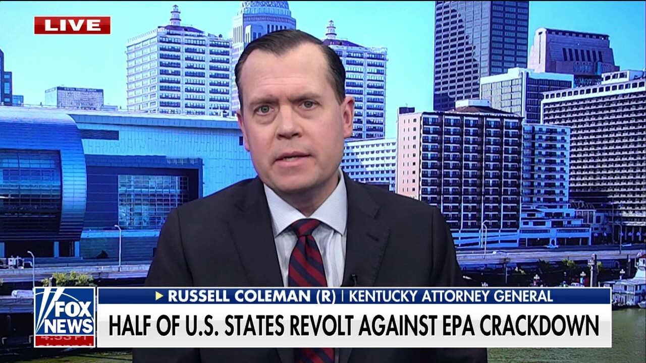 Kentucky Attorney General Russell Coleman joins ‘Fox & Friends Weekend’ to weigh in on the EPA rule that would require half of car sales to be electric by 2030. 