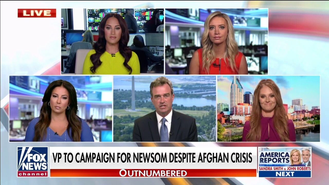 ‘Outnumbered’ rips VP Harris for campaigning for Newsom, ignoring Afghanistan