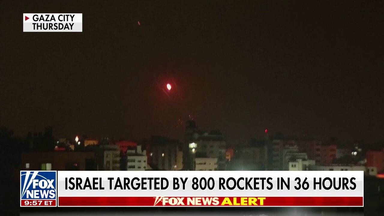 Israel targeted by 800 rockets in 36 hours from Palestinian militant group