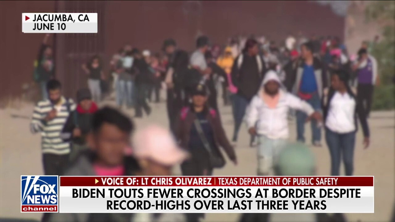 Biden admin trying to ‘take credit’ for border, despite previous record highs: Lt. Chris Olivarez