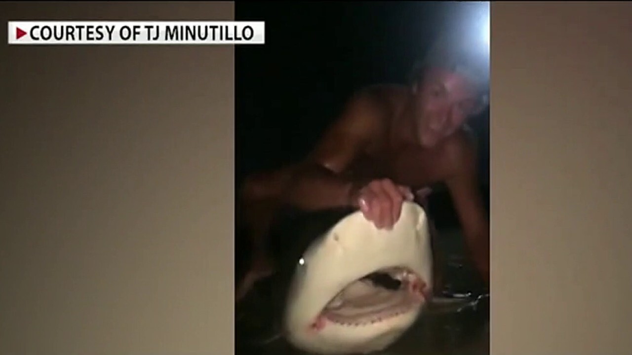 Fox News goes on shark patrol with police off coast of Long Island, NY