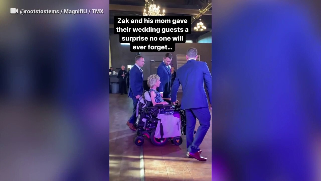 Mom with ALS shares mother-son wedding dance in Florida