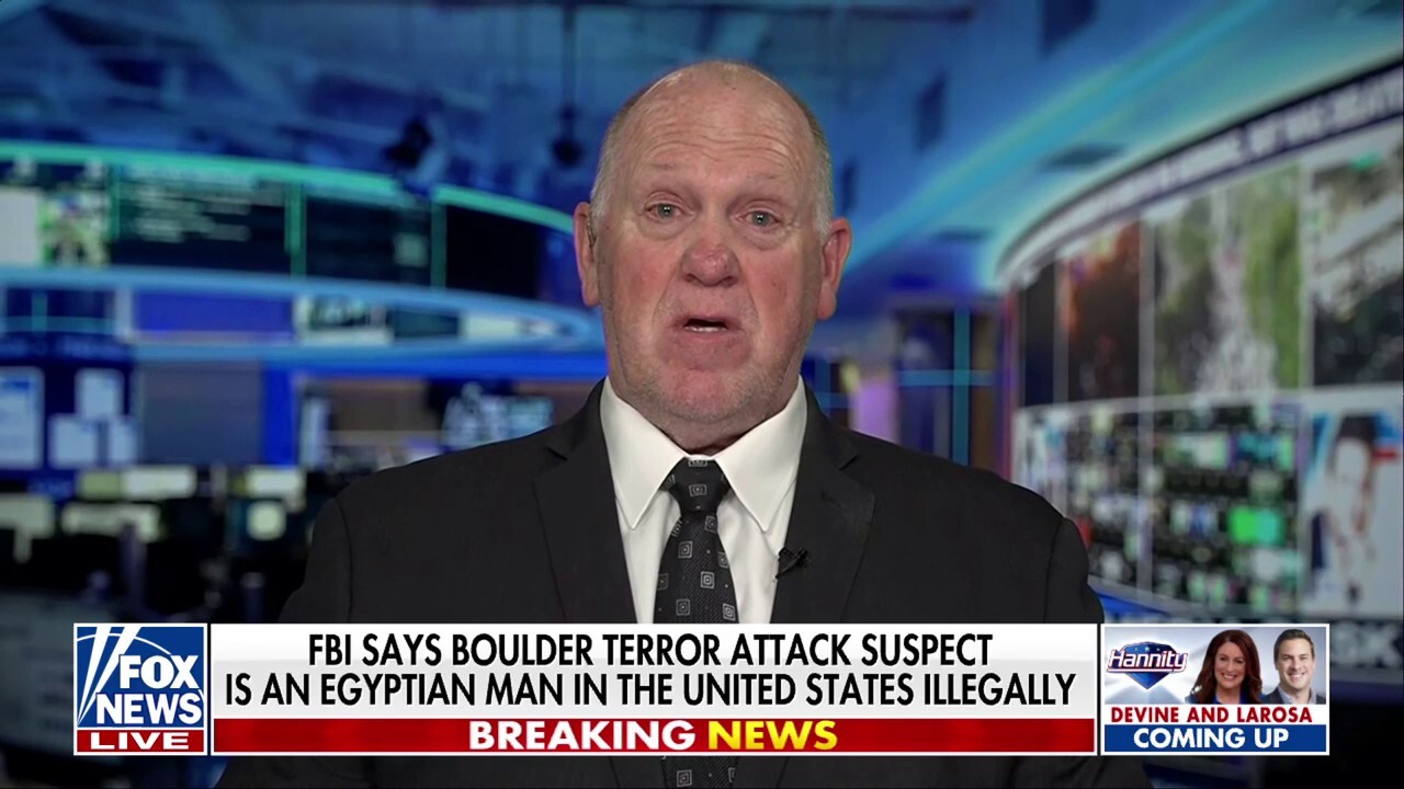 Trump 'border czar' Tom Homan weighs in on the illegal immigration status of Colorado's firebombing suspect and condemns the 'damage' done by the Biden administration on 'Hannity.'