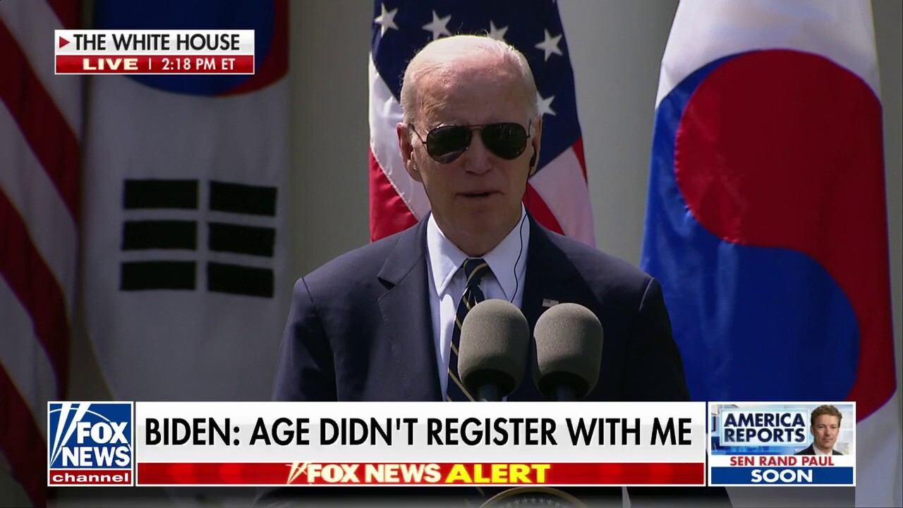 Biden pressed about his age during rare news conference: 'It doesn't register with me'