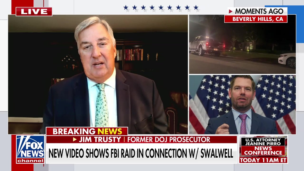 New video shows FBI raid of CA mansion tied to Swalwell probe