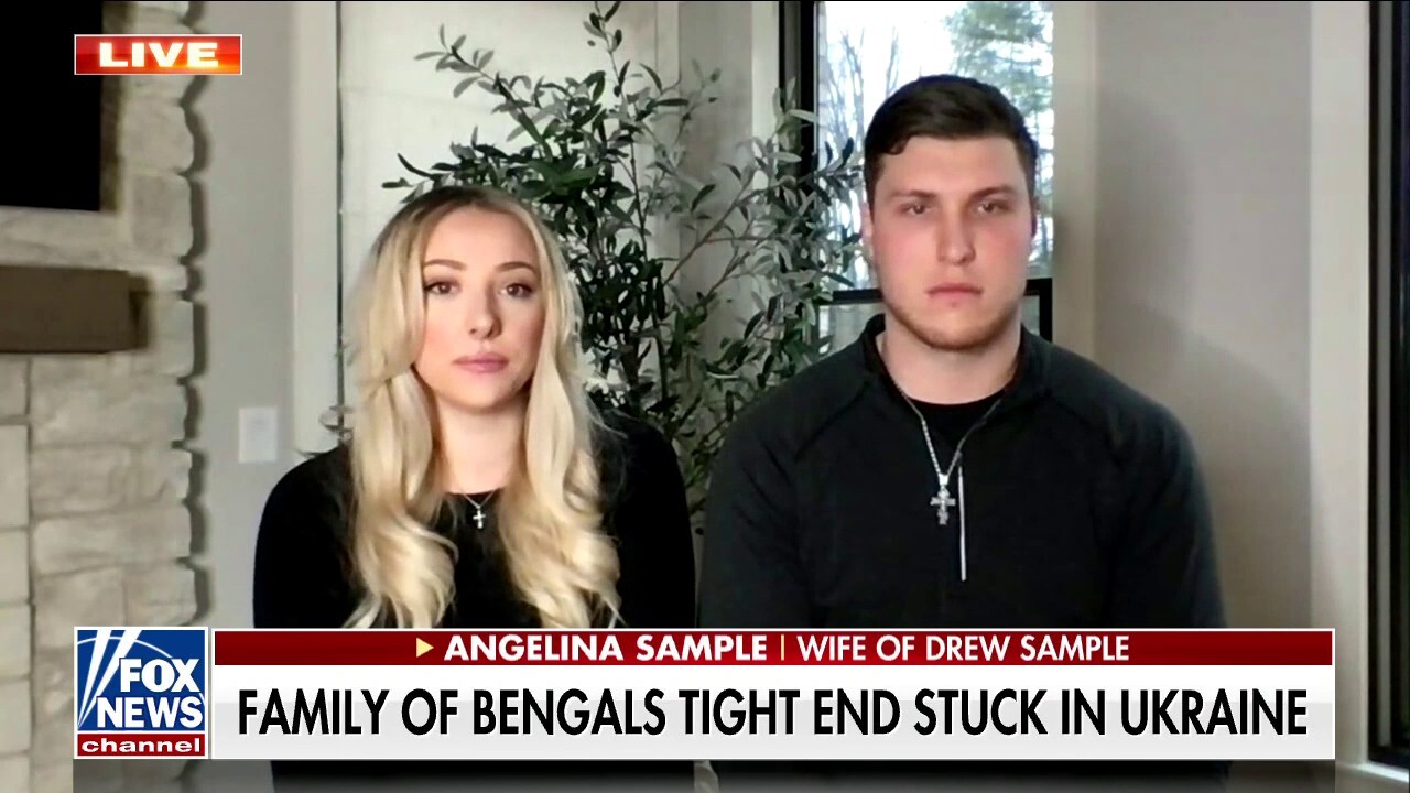 Stuck in Ukraine: Bengals tight end, wife speaks out as family is stranded in the war-torn country