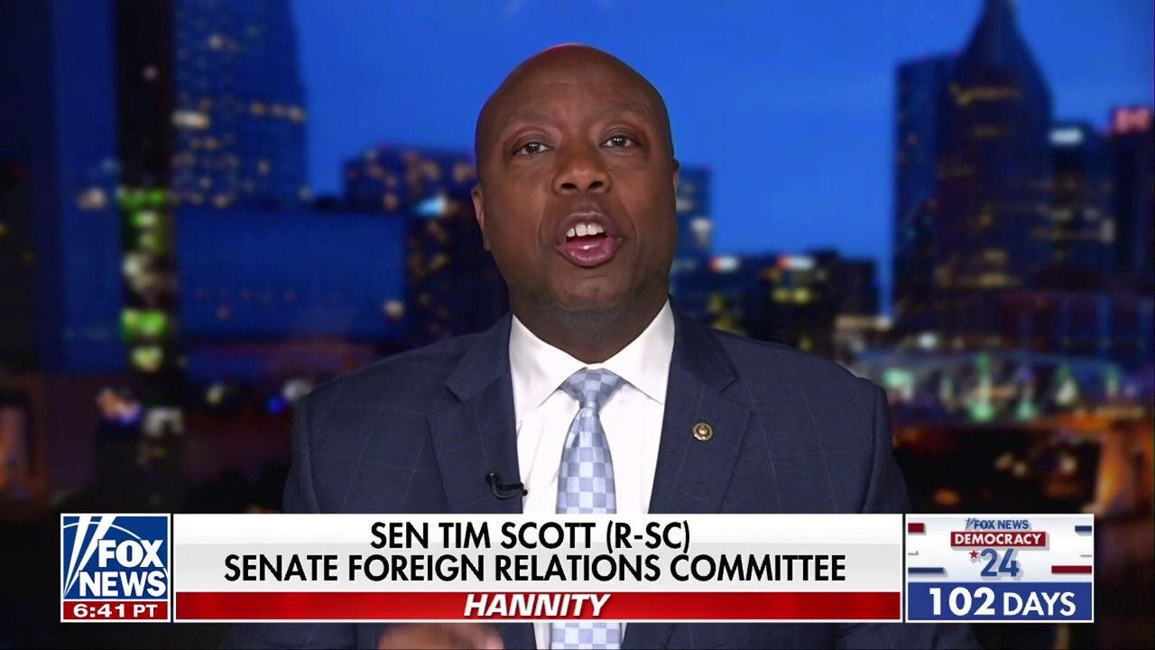 Kamala is more aggressive against Israel than Biden: Sen. Tim Scott