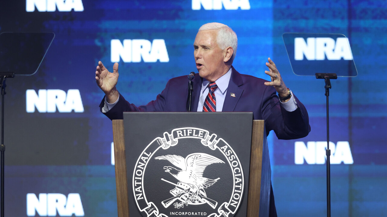 Mike Pence booed during NRA convention speech
