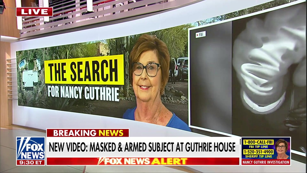 Nancy Guthrie doorbell video reveals masked armed subject at home as investigation continues