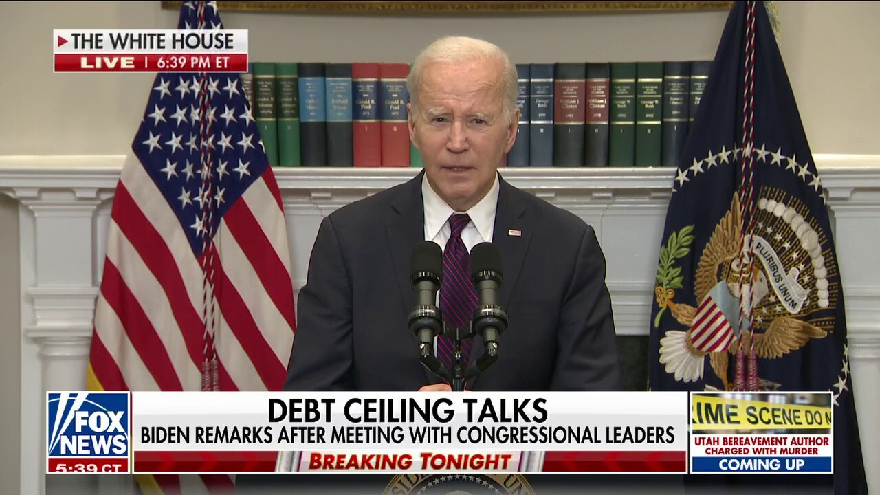 Biden delivers remarks after meeting with congressional leaders on debt ceiling