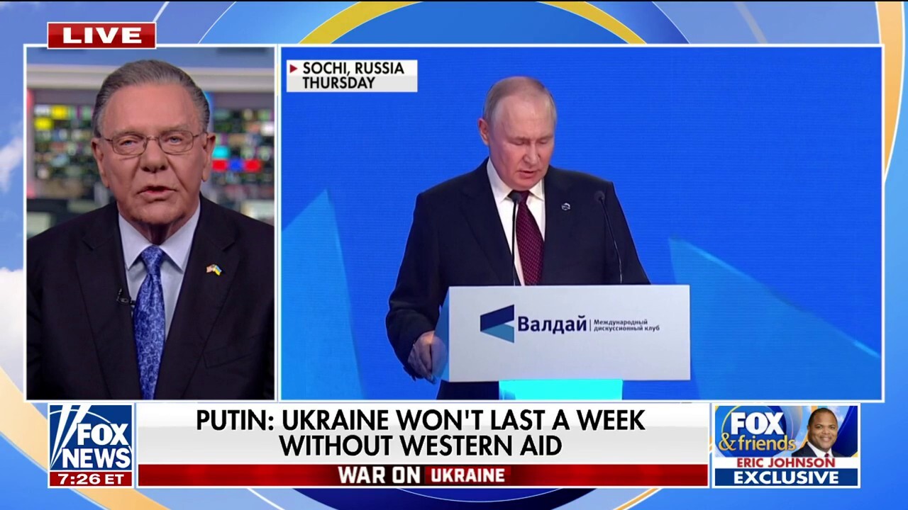 Putin warns Ukraine won't last in war without Western aid
