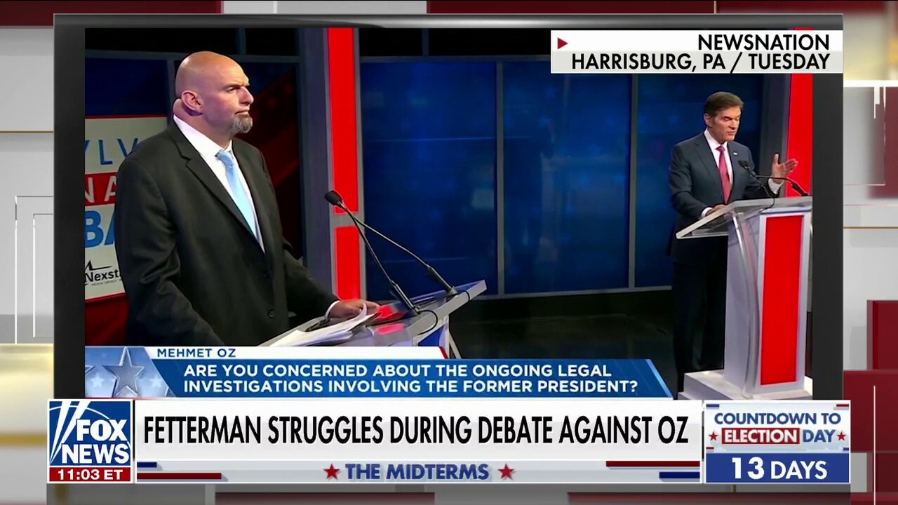 Pennsylvania Senate candidates Fetterman and Oz face off in only debate