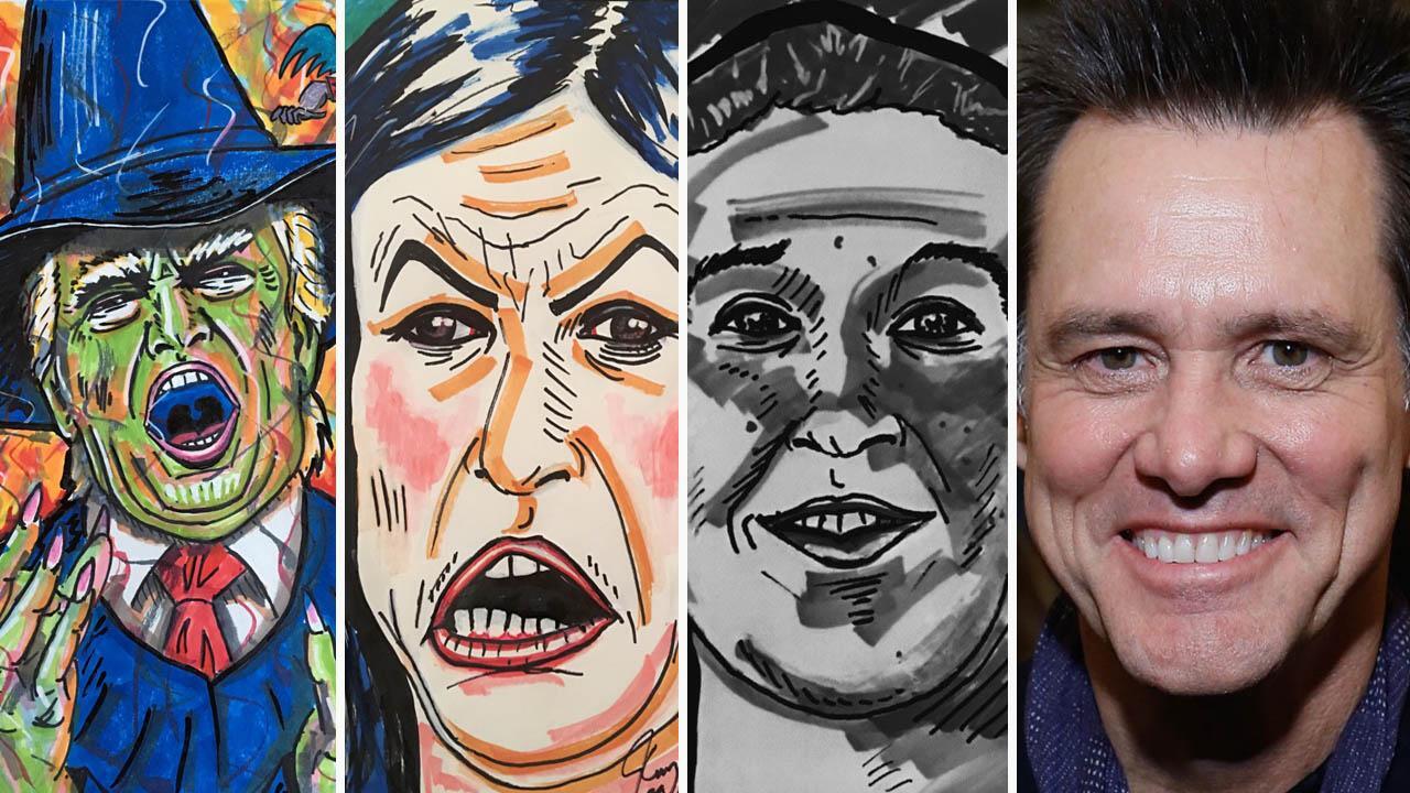 Jim Carrey under fire for controversial paintings