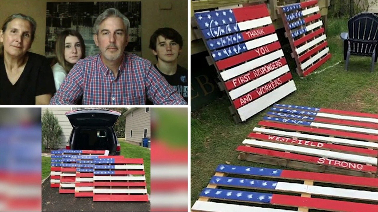NJ family turns shipping pallets into patriotic art, donates proceeds to local businesses impacted by COVID-19