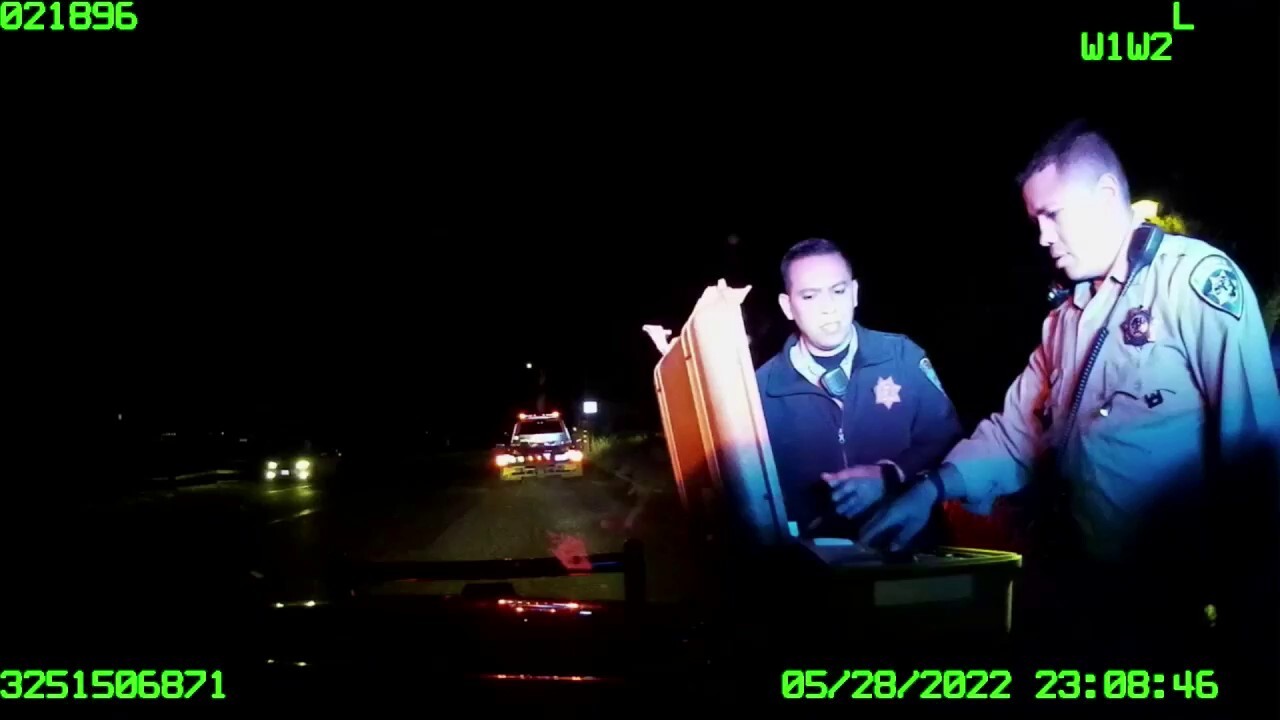 Dash cam footage of Paul Pelosi being the subject of a DUI Test