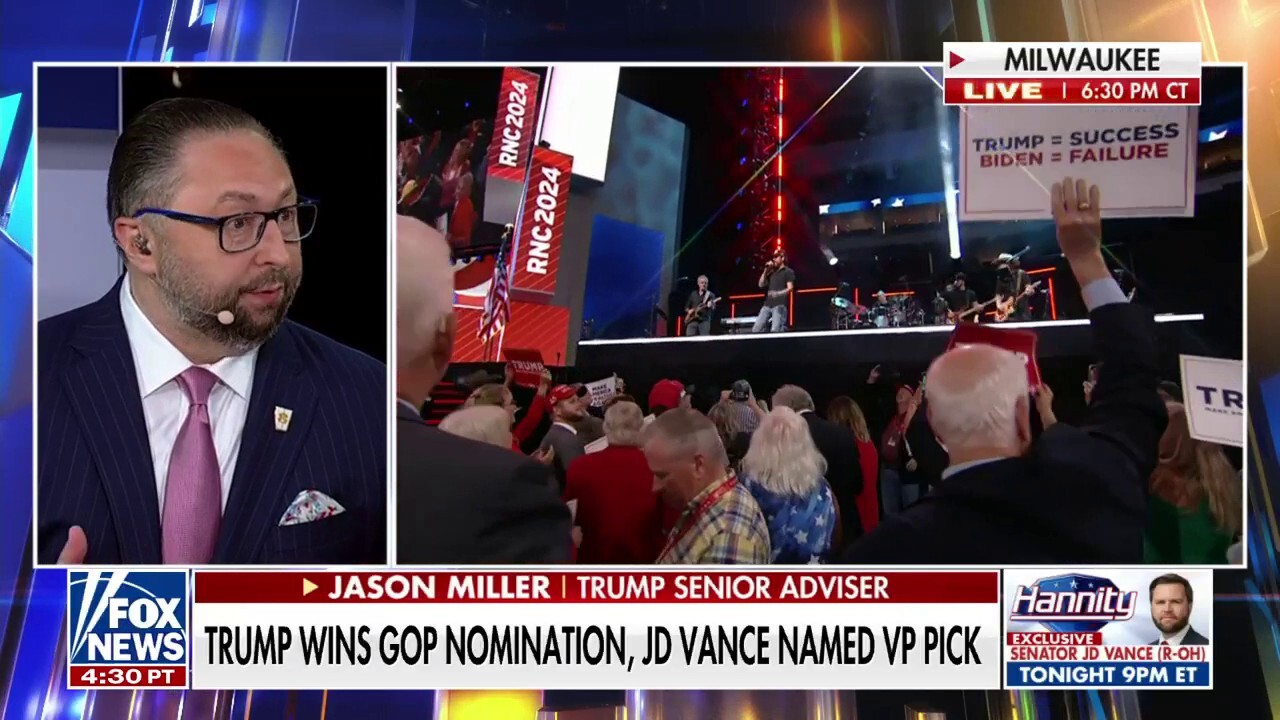 Senior Trump adviser Jason Miller joins ‘The Ingraham Angle’ to discuss the ‘theme’ of unity at the Republican National Convention.