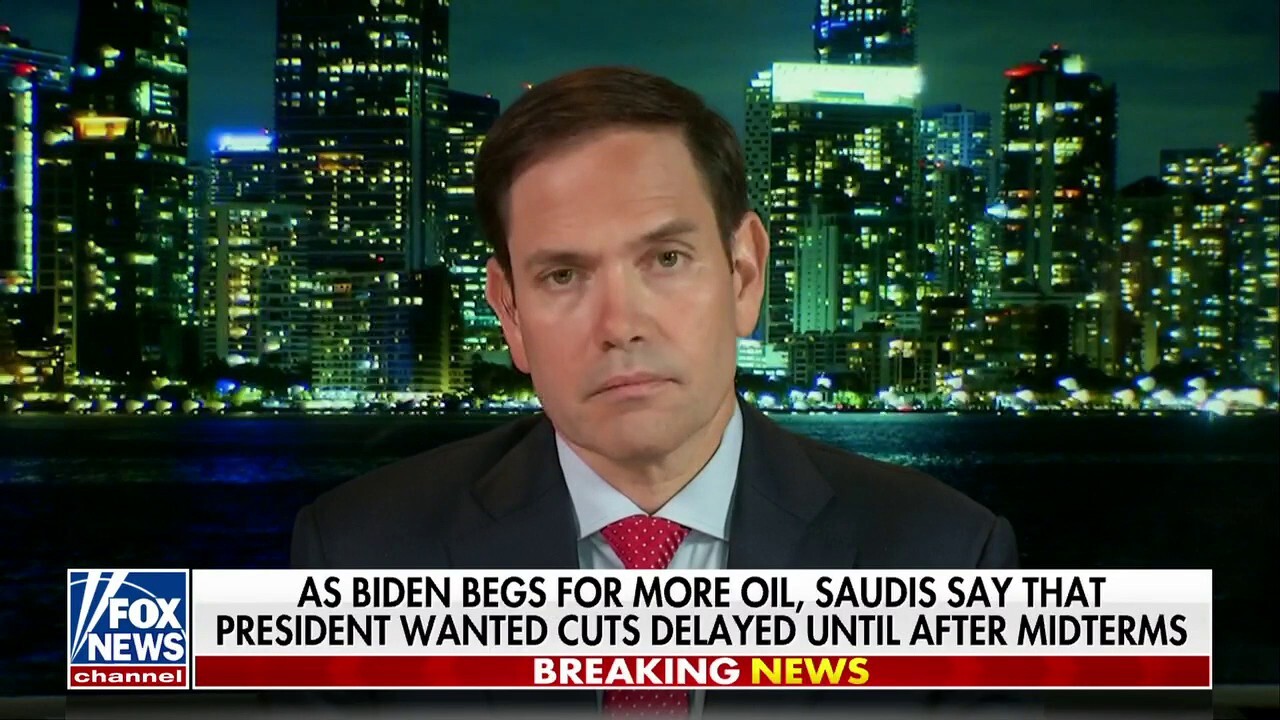 Rubio: Is Biden engaging in an oil quid pro quo with Saudi Arabia?