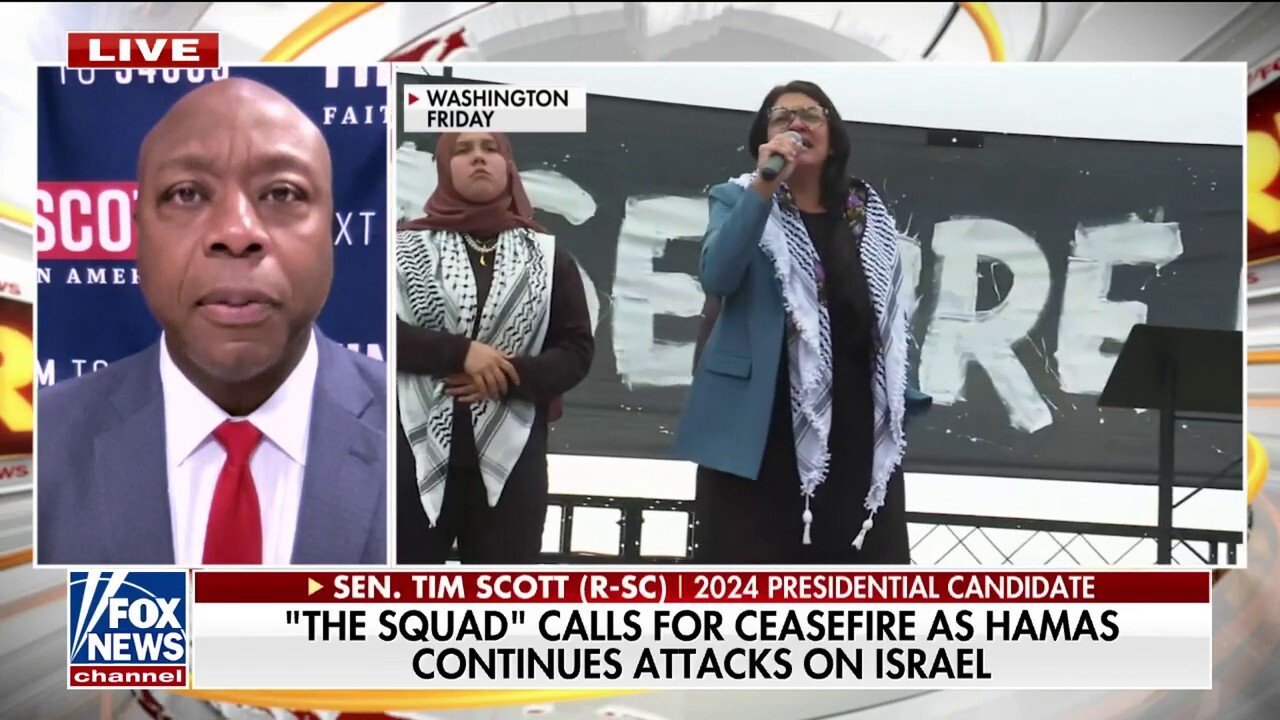 Tim Scott calls for ‘Squad’ members’ removal from Congress for Palestinian support