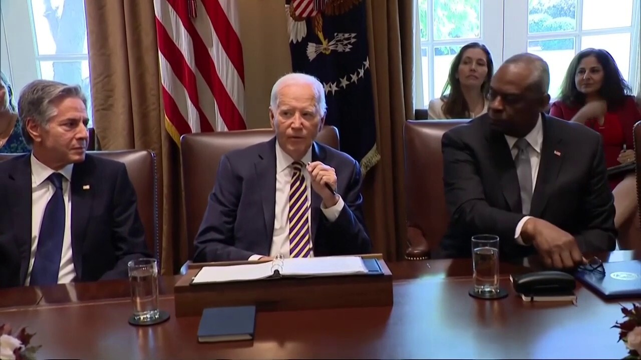 Biden holds first Cabinet meeting in nearly a year