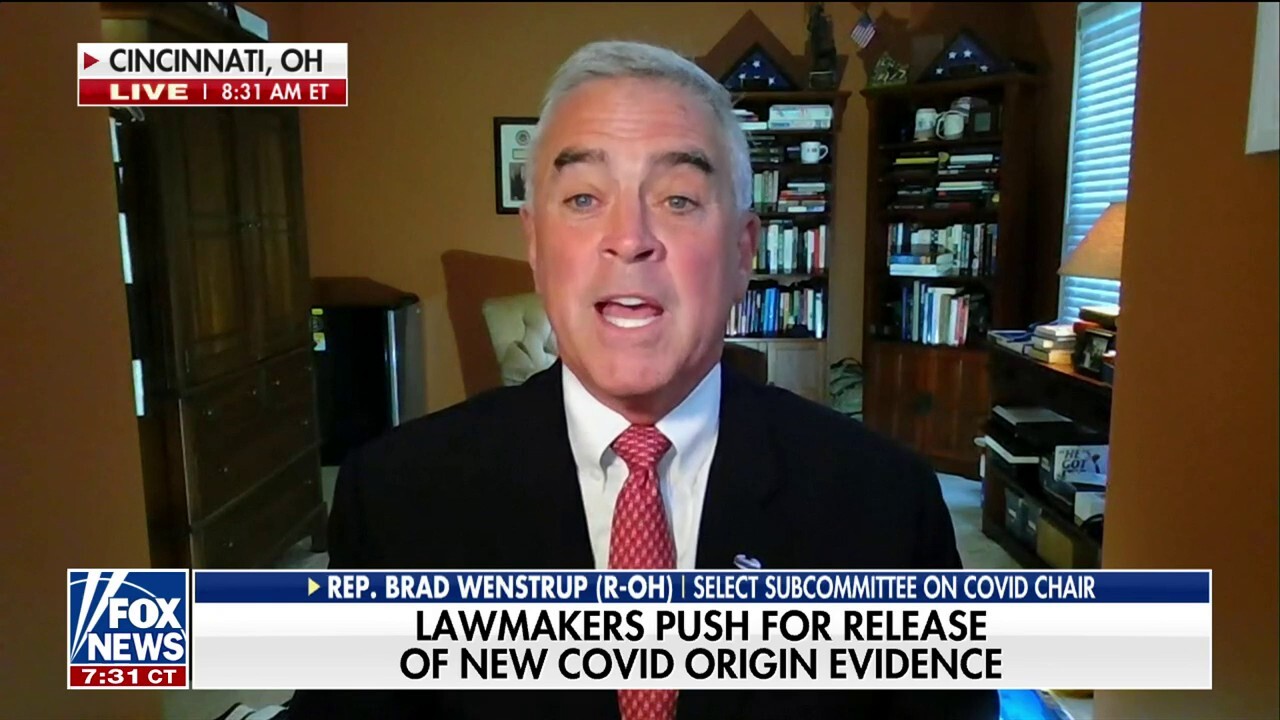 Rep. Brad Wenstrup, R-Ohio, is leading a congressional push for the U.S. State Department to release documents relating to the origin of coronavirus.