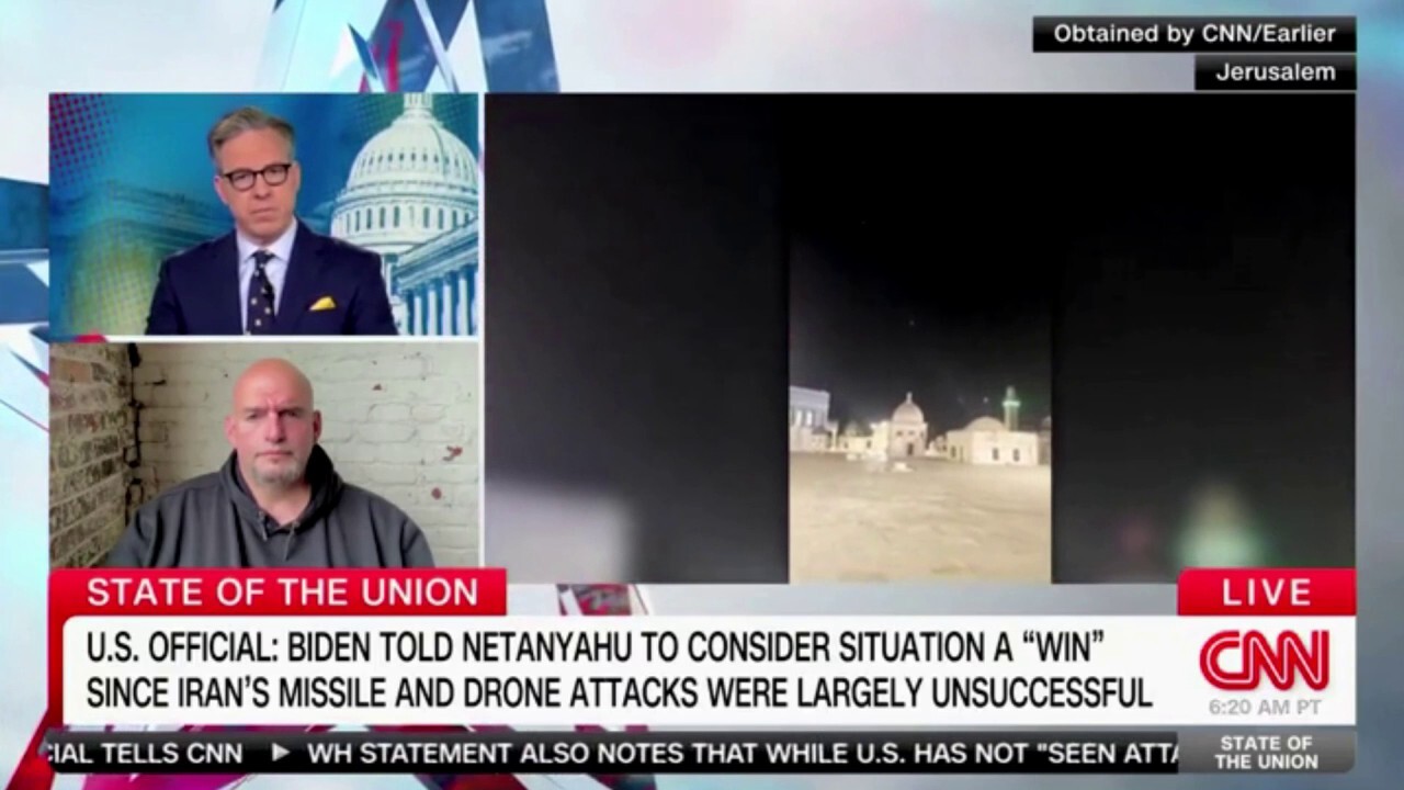 Sen. Fetterman said he disagrees with Biden stance on Iran attacks
