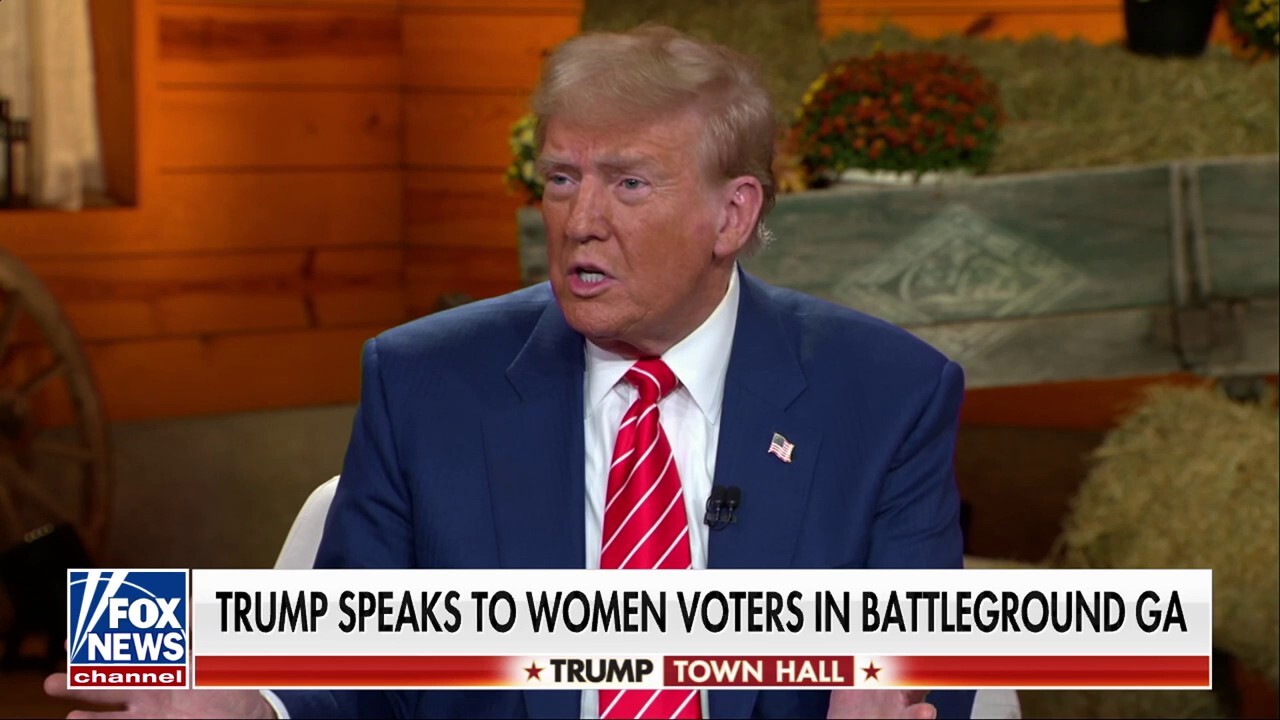 Former President Trump addresses questions from Georgia women voters during an exclusive town hall on ‘The Faulkner Focus.’