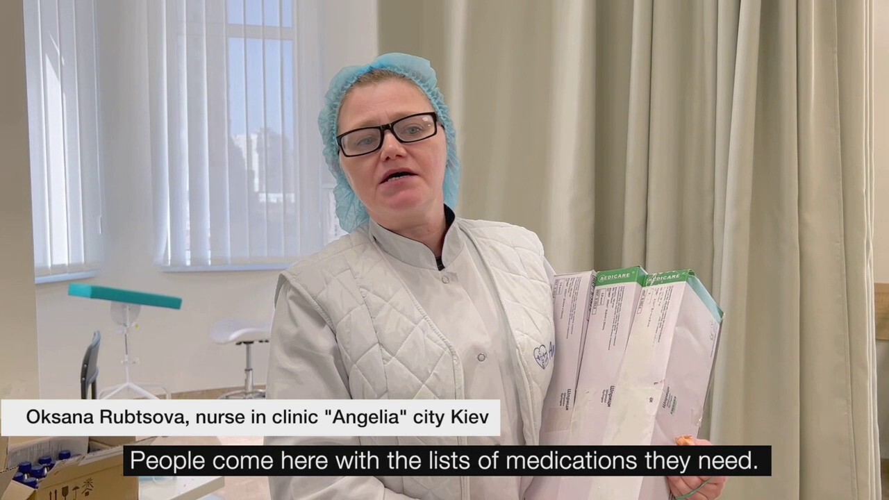 Ukrainian nurse receives donations from International Ukrainian Crisis Fund