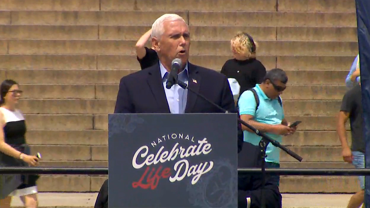 WATCH LIVE: Pence delivers remarks at National Celebration of Life Rally
