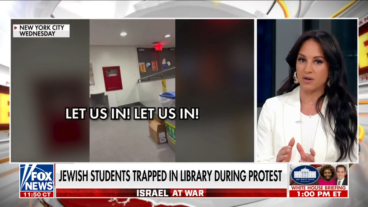 Jewish students trapped in library during protests