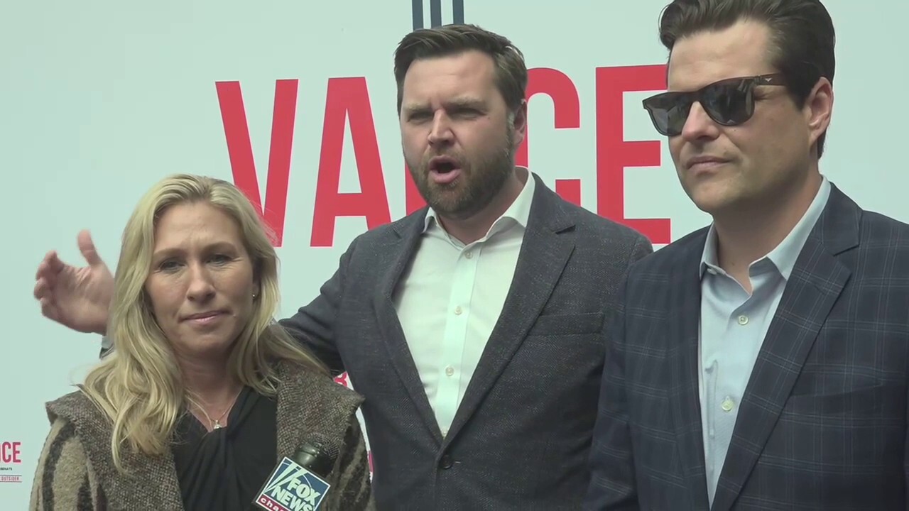 JD Vance touts Trump endorsement as he campaigns with Gaetz, Greene