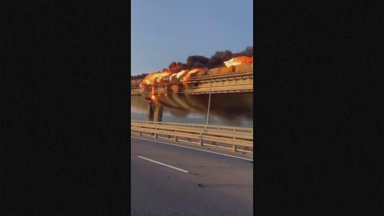 Explosion rocks Kerch Bridge connecting Russia and Crimea