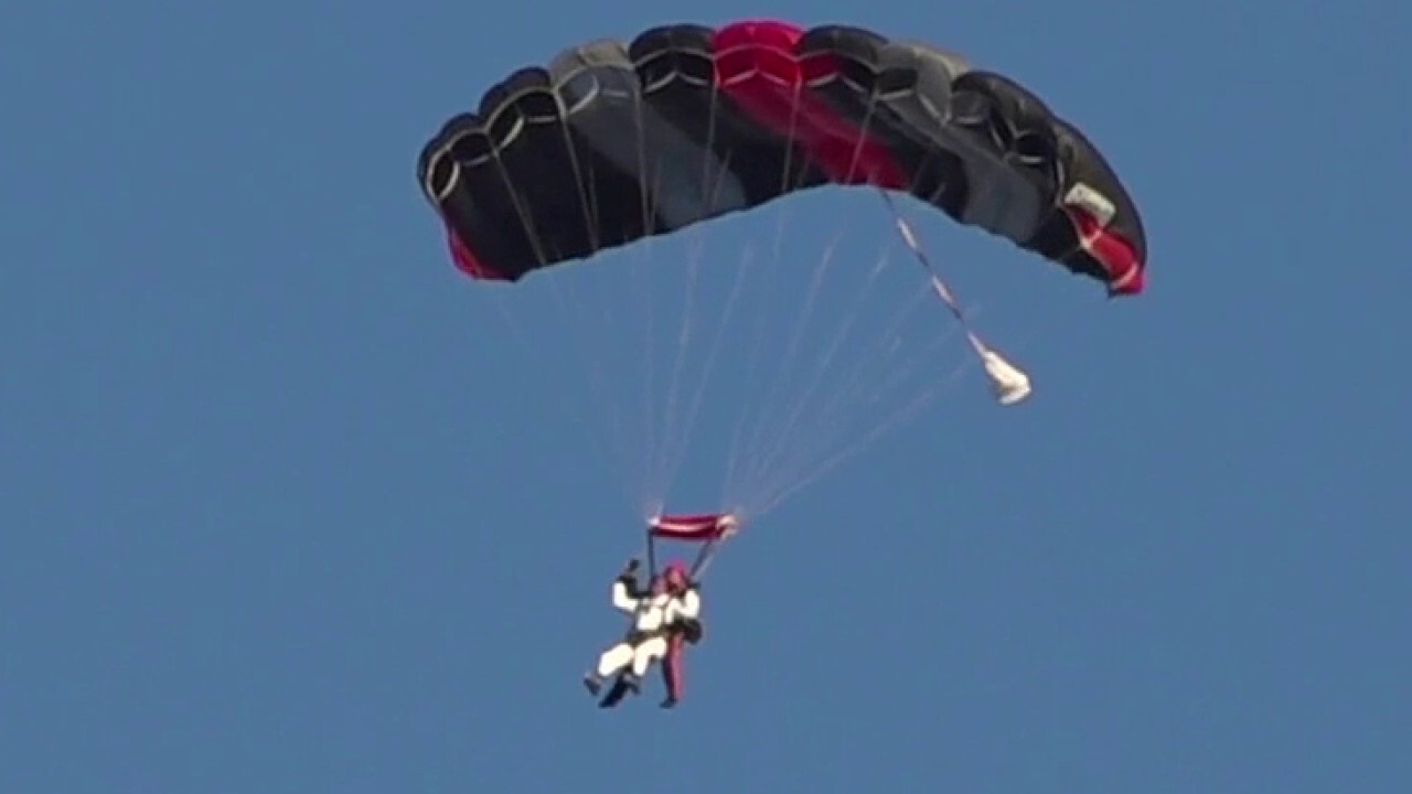Joey Jones and fellow veterans take part in ‘Legacy Jump’ skydive