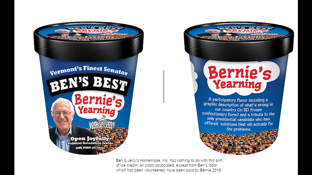 Bernie Sanders gets his own ice cream flavor	