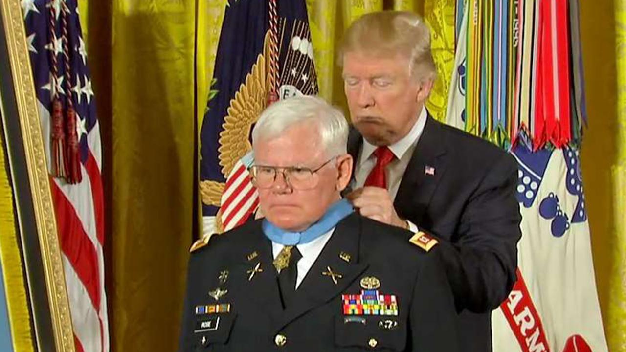 Trump awards Medal of Honor to US Army Capt. Gary M. Rose