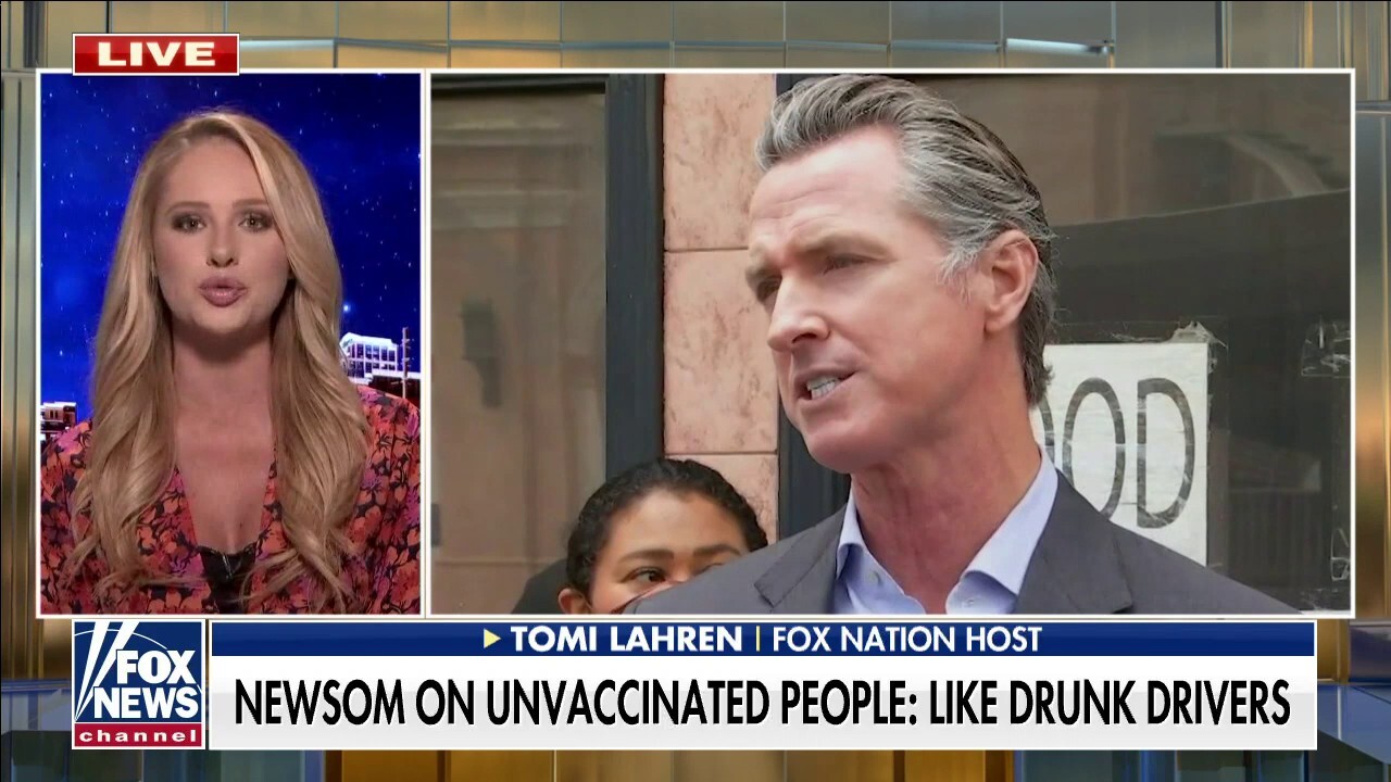 Tomi Lahren slams Newsom for comparing unvaccinated people to drunk drivers