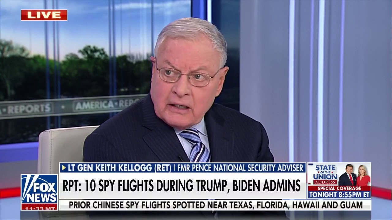 Gen. Keith Kellogg: I saw every Trump briefing and 'never heard of' Chinese spy flights