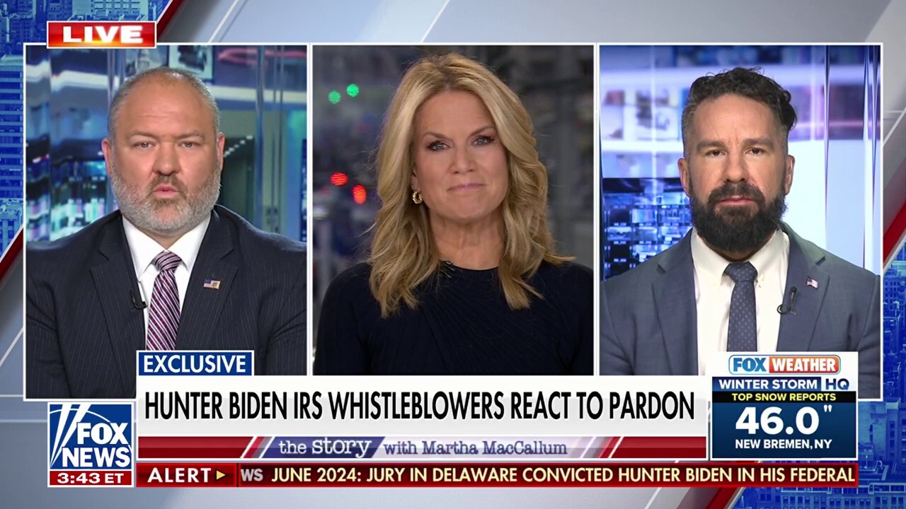 Hunter Biden was given a 'free pass,' American people should be most disappointed by pardon, IRS whistleblower says