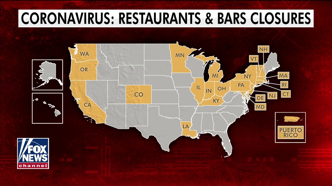 States close bars, restaurants in effort to slow coronavirus pandemic