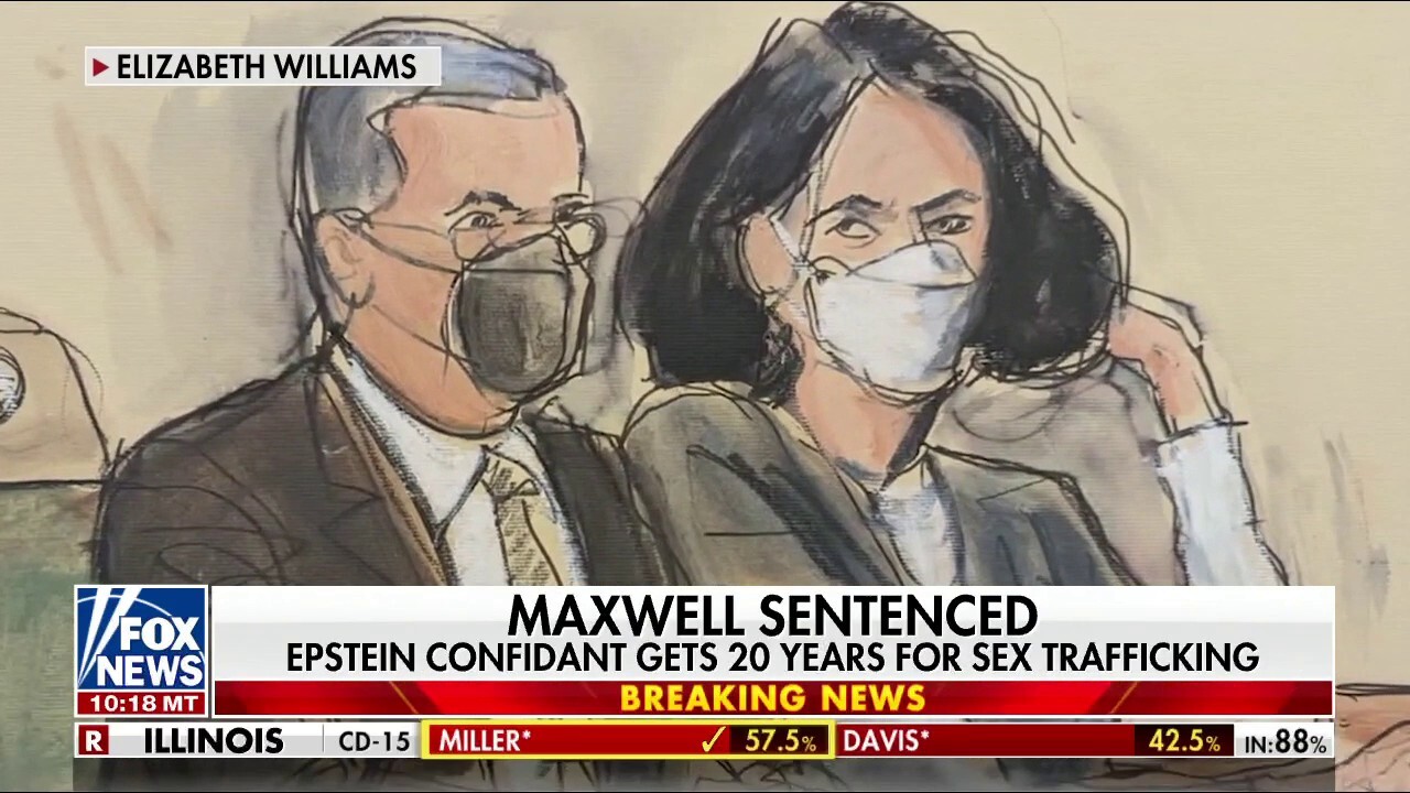 Ghislaine Maxwell sentenced to 20 years in prison in Epstein sex trafficking