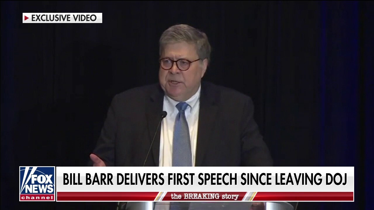Barr rails against 'militantly secularist' public schools in 1st speech since leaving Justice Department