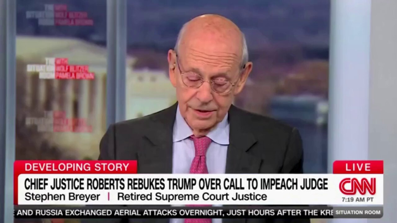 Retired Justice Breyer says it’s not appropriate to ‘impeach’ judges if you don’t like their decisions 