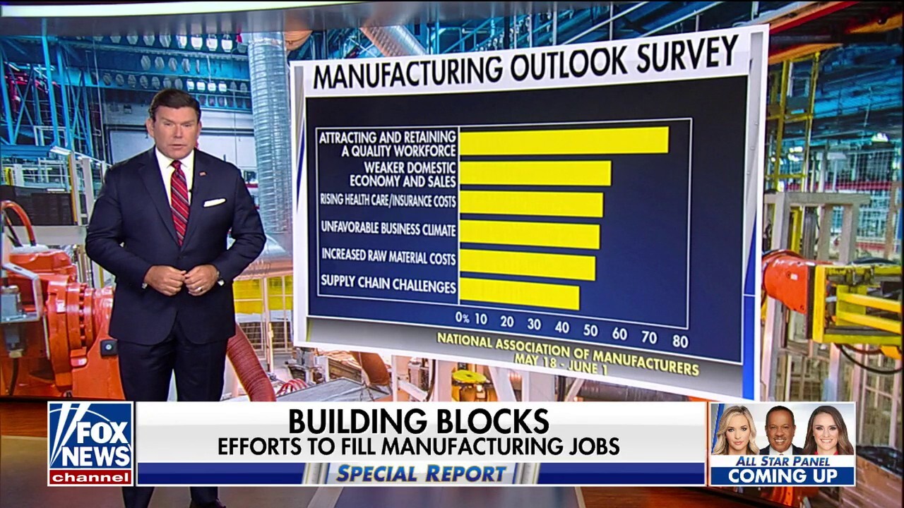 'Special Report' host Bret Baier takes a look at what a labor shortage could mean for future infrastructure and renewable energy projects.