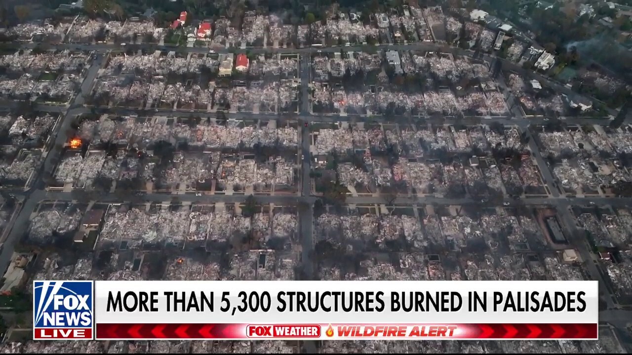 Palisades fire destroys over 5,300 structures