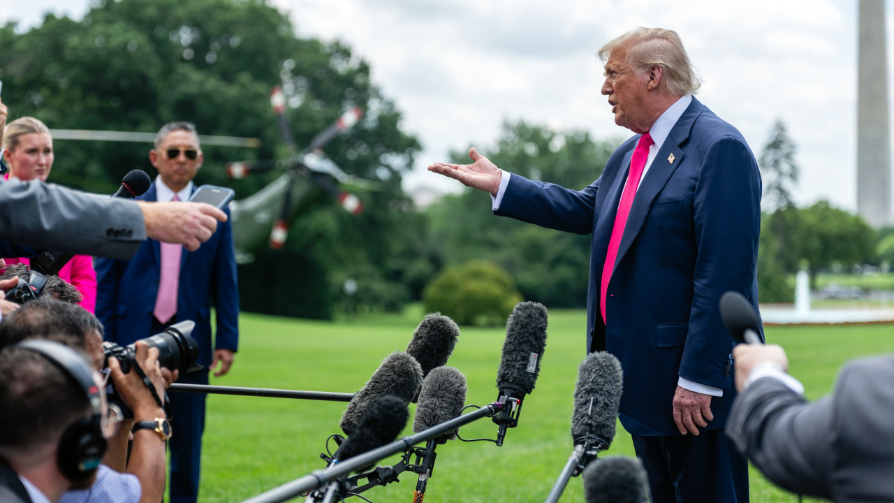 WATCH: President Trump speaks to reporters