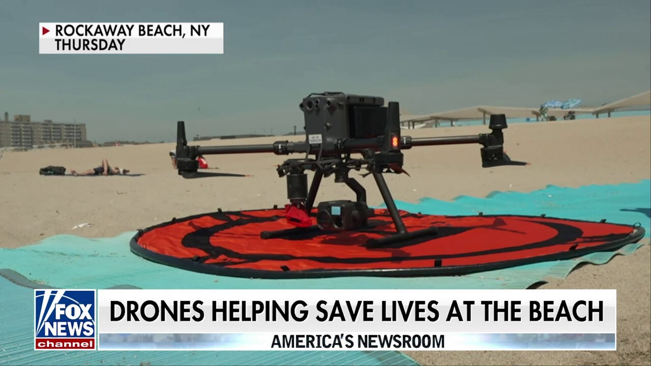 NYPD uses drones to help save lives at the beach this summer