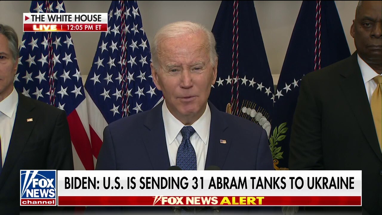 President Biden delivers remarks on sending battle tanks to Ukraine
