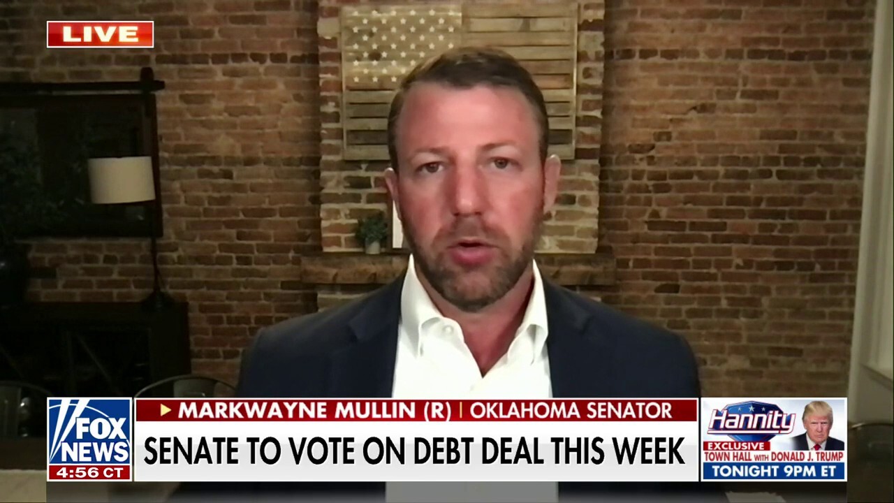 Biden-McCarthy debt bill 'the best we can get' while Dems control White House, Senate: Sen. Markwayne Mullin