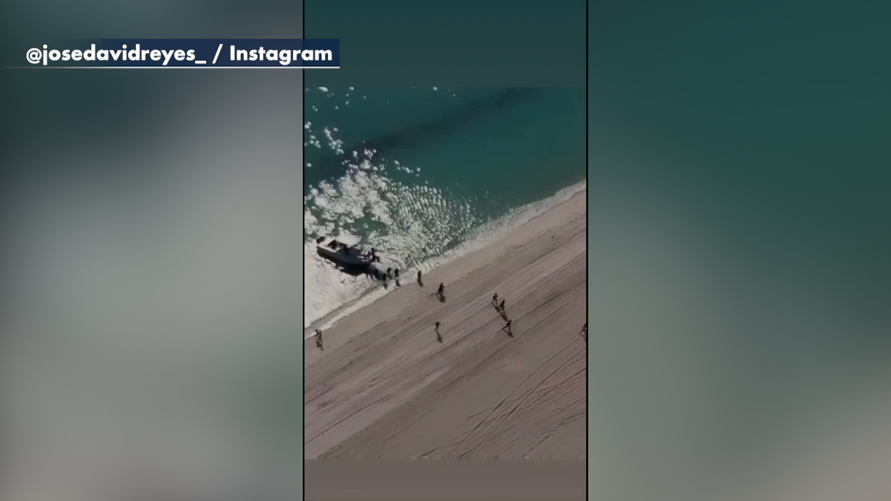 Haitian migrants seen illegally entering US through South Florida beach
