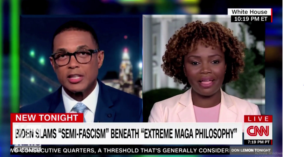 CNN host, White House press secretary clash over 'semi-fascism'